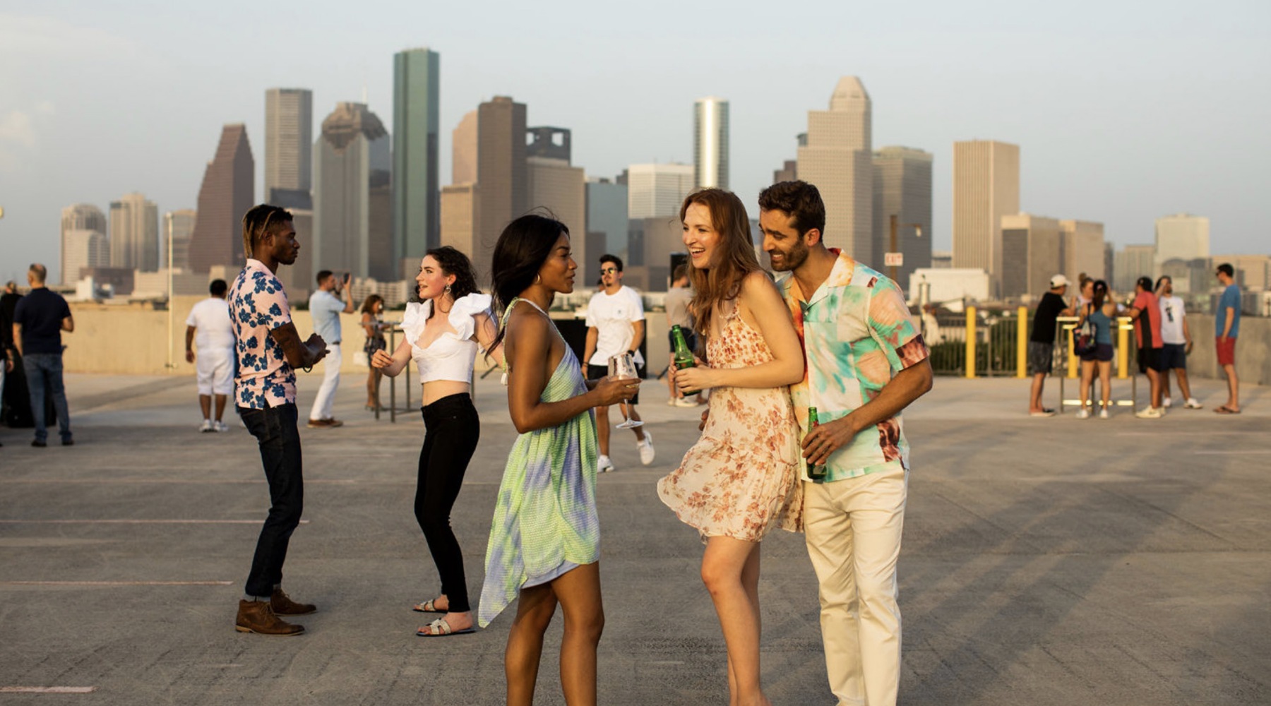a group outdoors 